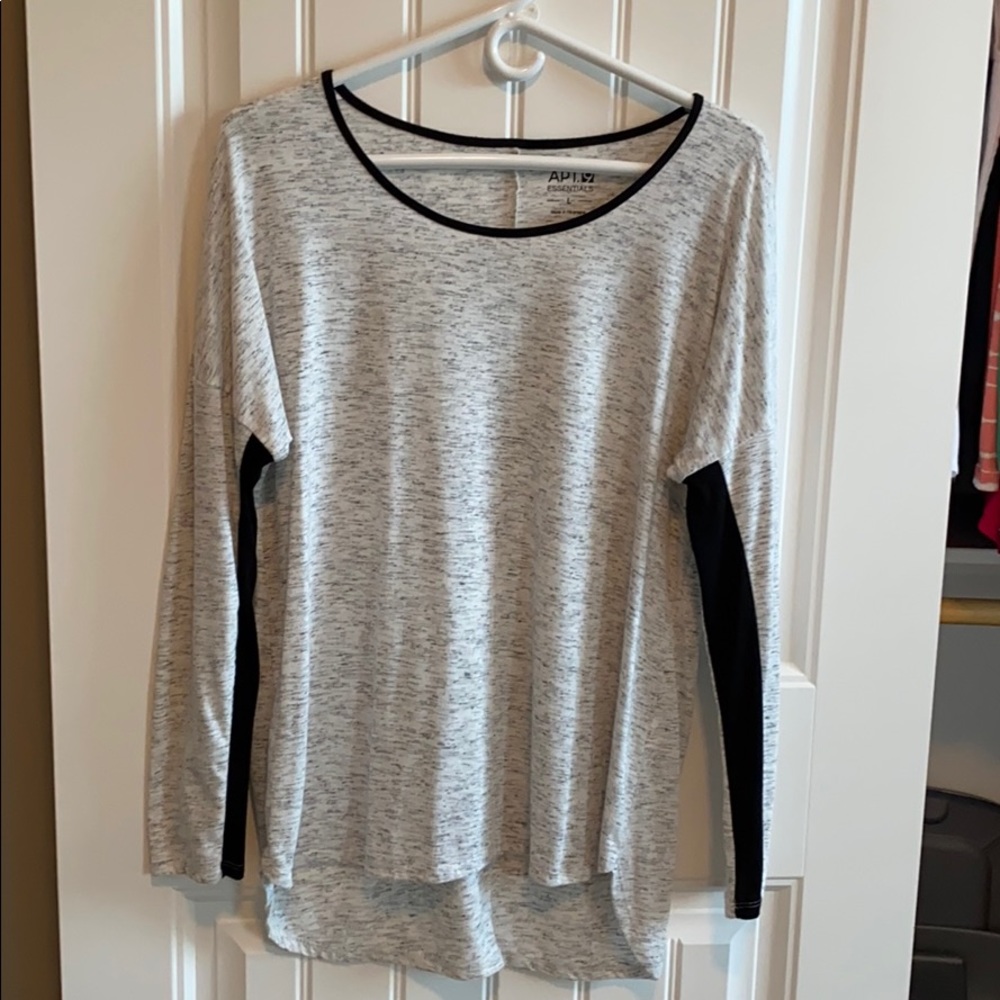Long Sleeve Top with Black Details